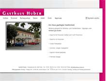 Tablet Screenshot of gasthaus-huber.at
